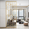 Custom Room Partition Divider Interieur Decoratie Goud Zwart Kleur Holle Achtergrond Muur Metalen Scherm